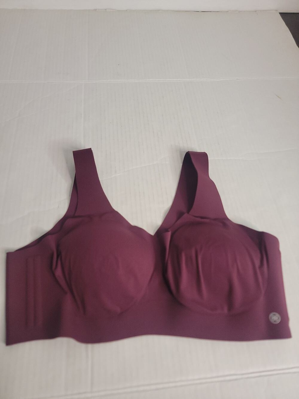 Honeylove Women's SZ 1X Sculpting Wireless SoftForm Bra Burgundy LWBRO101